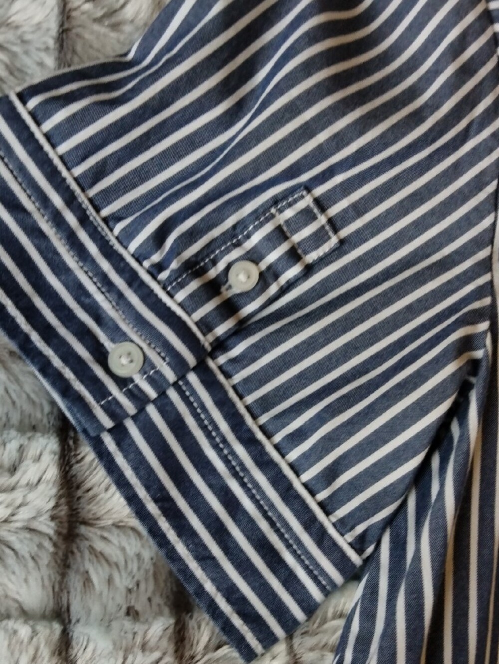 Everlane Navy and White Striped Top - Picture 11 of 12